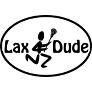  Oval 4x6 Lax Dude Lacrosse Magnet