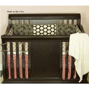  Raspberry Dot Crib 4Pc Set Baby