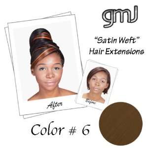 Satin Weft   Silky Straight Weave   (18   Color# 6   Cinnamon   Light 