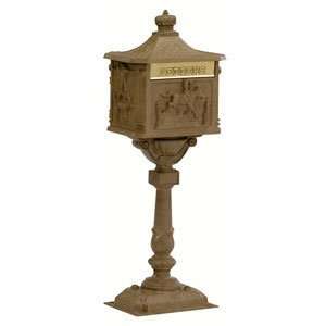  Amco Victorian Pedestal Locking Mailboxes in Antique 