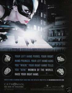 DIAMOND IS FOREVER Catwoman 2004 Magazine Print Ad D  