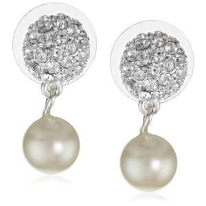  Carolee Pearl And Crystal Basics Drop Earring Jewelry