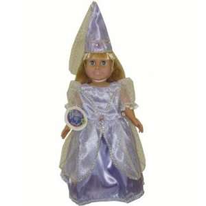  Violet Princess Doll Costume Dress fit 18 American doll 