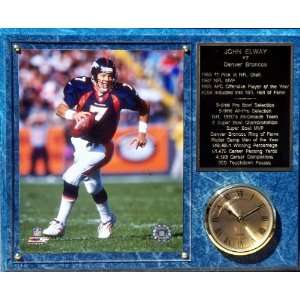  John Elway 12x15 Clock Plaque