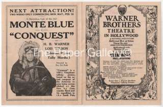 1929 Warner Brothers Theatre Program~The Redeeming Sin  
