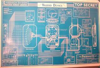 Warehouse 13 Farnsworth Blueprint Poster/Print Rolled  