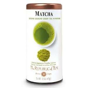 Matcha Stone Ground Green Tea Powder (1.5 oz) by The Republic of Tea 