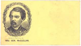 MAJ. GEN. McCLELLAN CIVIL WAR COVER  