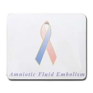  Amniotic Fluid Embolism Awareness Ribbon Mouse Pad Office 