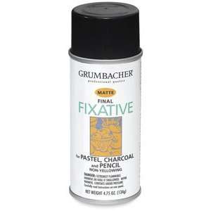  Grumbacher Final Fixative   4.75 oz, Final Fixative, Matte 