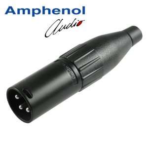 Amphenol AC3MMB XLR Male Cable Connector, Machined Contacts, Jaws 