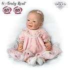 Ashton Drake Pretty In Pink Lifelike Baby Girl Doll
