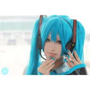  VOCALOID 2 Miku Hatsune Cosplay costume Headphone Toys 