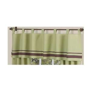  Hotel Green And Brown Window Valance Baby