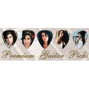 Amy Winehouse Premium Guitar Picks Bronze X 5 Medium