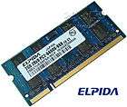 EBE21UE8AFSA 8G​ F NEW ELPIDA 2GB DDR2 800 LAPTOP MEMORY