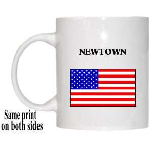  US Flag   Newtown, Connecticut (CT) Mug 
