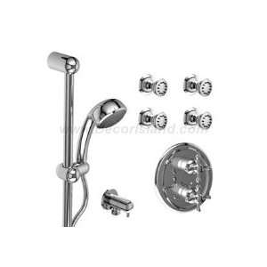 Riobel KIT#2SO+BN Â½ Thermostatic system with hand shower rail and 