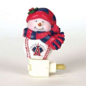  Pack of 2 MLB Anaheim Angels Snowman Christmas Night 