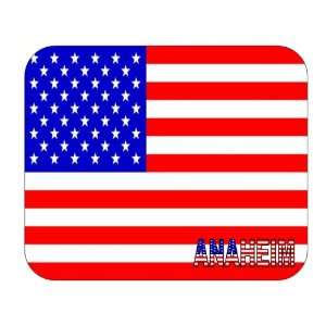  US Flag   Anaheim, California (CA) Mouse Pad Everything 