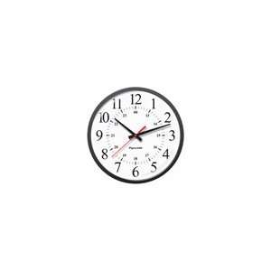   Analog Clock (electric 24V), Black 12/24 Hour Face