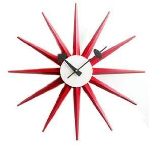  Vitra George Nelson Red Sunburst Clock