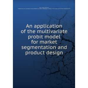  probit model for market segmentation and product design Vithala 