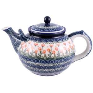  Polish Pottery Teapot Large 7 Cup