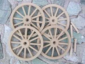 WAGON & CANNON WHEELS   6 Inch Diameter MDF miniature wooden stage 