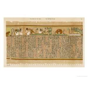 Ancient Egyptian Writing Giclee Poster Print by E.a. Wallis Budge 