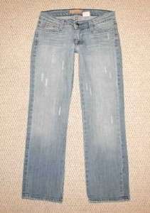 AGACI TOO Womens Low Rise Distressed Cropped Capri Jeans Jr sz 1 