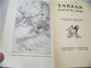 Tarzan Lord of the Jungle (1928) Red Cloth Cover #B0013  
