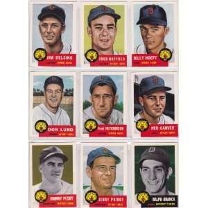  (11) Card Baseball Lot (Fred Hatfield) (Billy Hoeft) (Ned Garver 