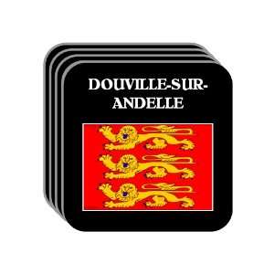   DOUVILLE SUR ANDELLE Set of 4 Mini Mousepad Coasters 
