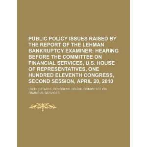  Public policy issues raised by the report of the Lehman bankruptcy 