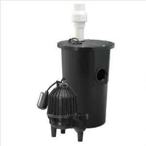  4/10 HP Tether Float Sewage Packaged System with 3 Vent 