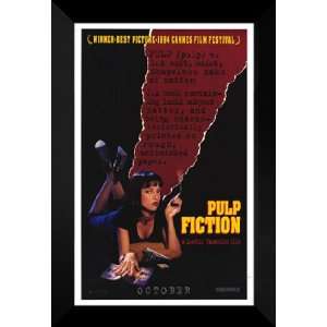  Pulp Fiction 27x40 FRAMED Movie Poster   Style D   1994 
