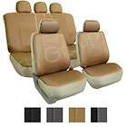 PU Leather Seat Covers Airbag Compatible & Rear Split W (Fits CR V 