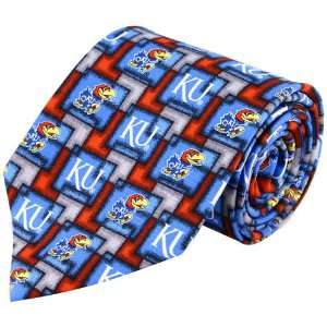 Kansas Jayhawks Silk Pattern 2 Tie 