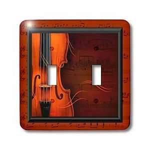 Susan Brown Designs Music Themes   Violin or Fiddle   Light Switch 
