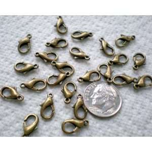  50pcs Antique Bronze Lobster Claw Clasp 12mm ~Jewelry Findings 