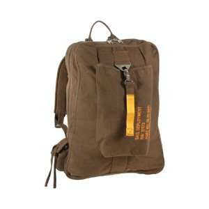  Rothco Vintage Canvas Flight Bag in Earth Brown Sports 