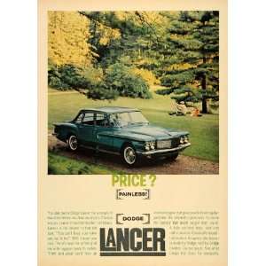  1960 Ad Dodge Lancer Automobile Vintage Car Trees Park 