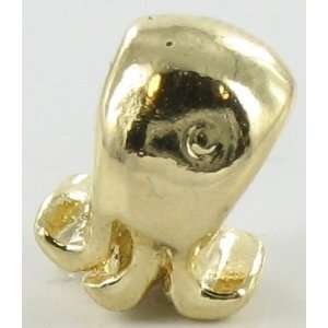  Quiges Beads Charms Gold Plated Octopus Charm Bead for 