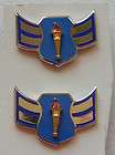 USAF ROTC Airman 1st class Cadet Sgt.rank pin insignia