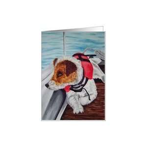 Welcome Aboard   New Employee Jack Russell Terrier Dog Card