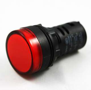 New 10pcs red AC220V 16mm LED car indicator turn light lamp  