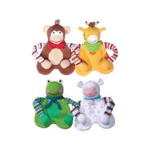  Organic Hand Knit Rattle and Crinkle Animals Toys & Games