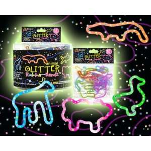   Rubber Bands Bracelets 12Pack Glitter Animal Shapes Toys & Games