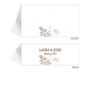   250 Personalized Place Cards   Mint Chocolate Creme